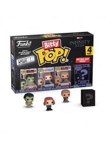 Marvel Pack de 4 Figuras Bitty POP! Vinyl Hulk 2,5 cm