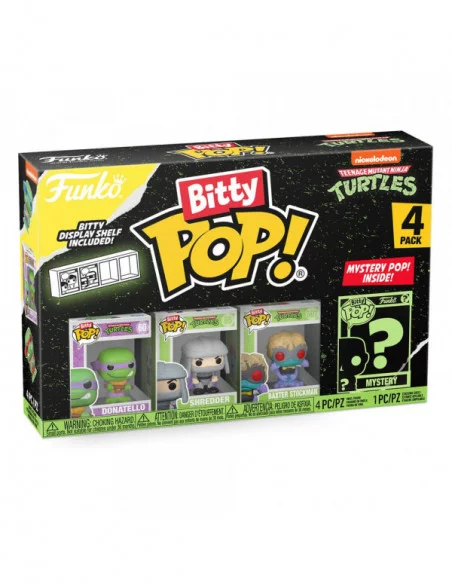 Les Tortues ninja Pack de 4 Figuras Bitty POP! Vinyl Donatello 2,5 cm