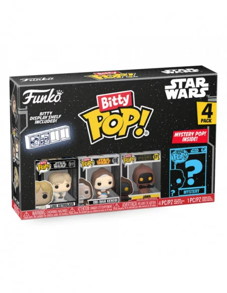 Star Wars Pack de 4 Figuras Bitty POP! Vinyl Luke 2,5 cm