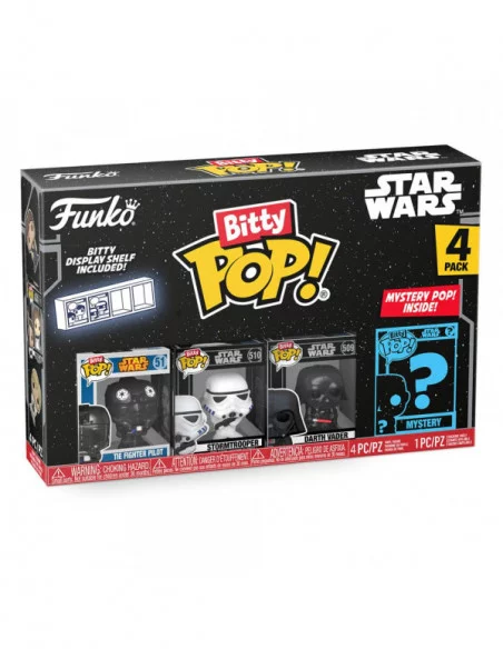 Star Wars Pack de 4 Figuras Bitty POP! Vinyl Darth Vader 2,5 cm