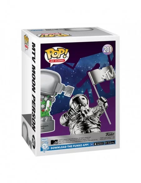 MTV 40th POP! Ad Icons Vinyl Figura Moon Person 9 cm