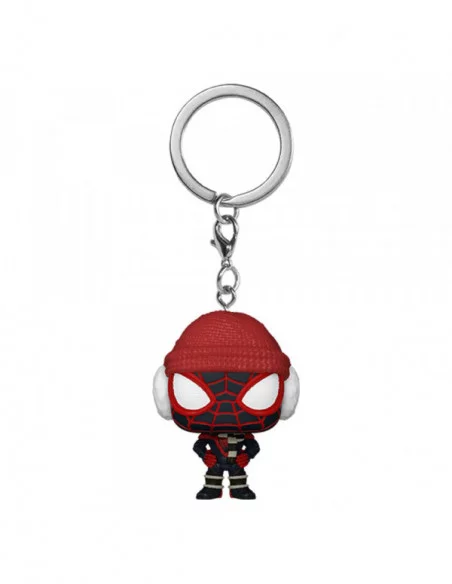 Marvel Llaveros POP! Vinyl Miles Morales- Winter Miles 4 cm Expositor (12)