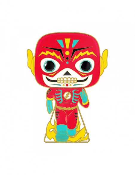 DC Comics DOTD Loungefly POP! Pin Chapa esmaltada Flash (Glow-in-the-Dark) 10 cm