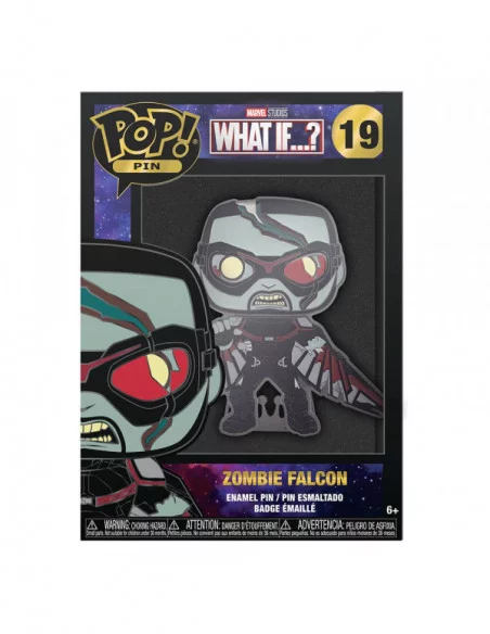 What If...? POP! Pin Chapa esmaltada Zombie Falcon 10 cm