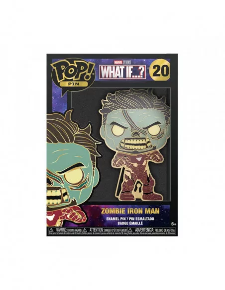 What If...? POP! Pin Chapa esmaltada Zombie Tony Stark 10 cm