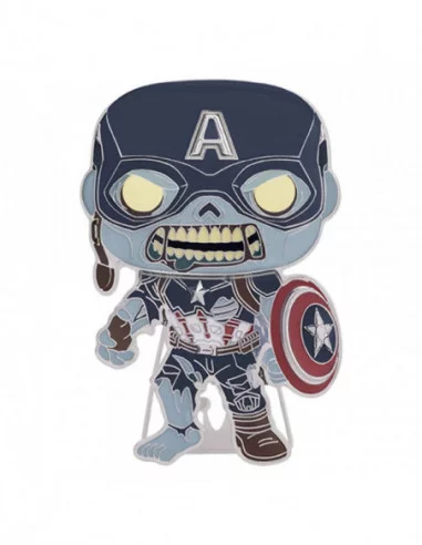 What If...? POP! Pin Chapa esmaltada Zombie Captain America 10 cm