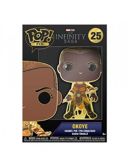 Marvel Infinity Saga POP! Pin Chapa esmaltada Okoye 10 cm