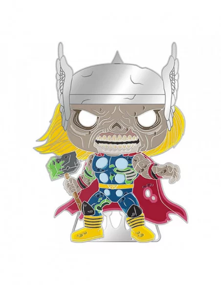 Marvel Zombie Loungefly POP! Pin Chapa esmaltada Thor (Glow-in-the-Dark) 10 cm