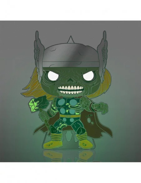 Marvel Zombie Loungefly POP! Pin Chapa esmaltada Thor (Glow-in-the-Dark) 10 cm