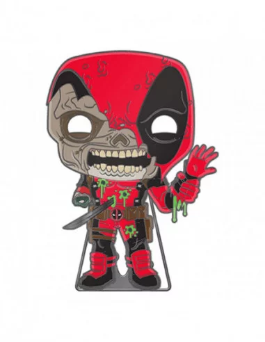 Marvel Zombie Loungefly POP! Pin Chapa esmaltada Deadpool (Glow-in-the-Dark) 10 cm