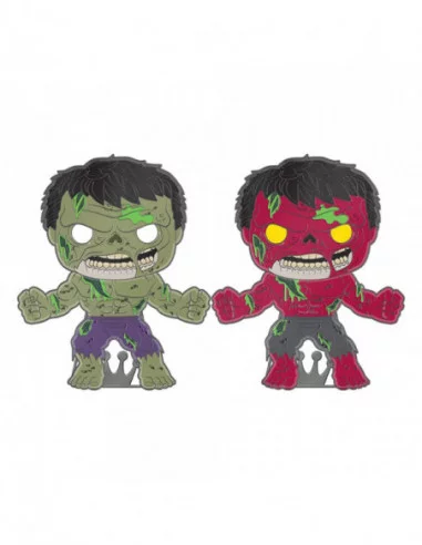 Marvel Zombie Loungefly POP! Pin Chapa esmaltada Hulk (Glow-in-the-Dark) 10 cm