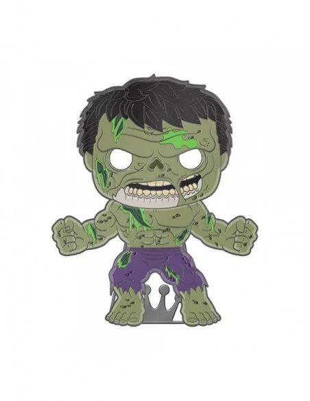 Marvel Zombie Loungefly POP! Pin Chapa esmaltada Hulk (Glow-in-the-Dark) 10 cm