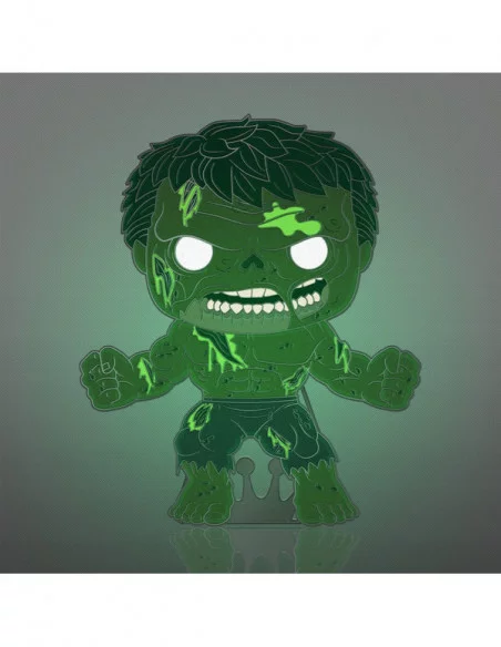 Marvel Zombie Loungefly POP! Pin Chapa esmaltada Hulk (Glow-in-the-Dark) 10 cm