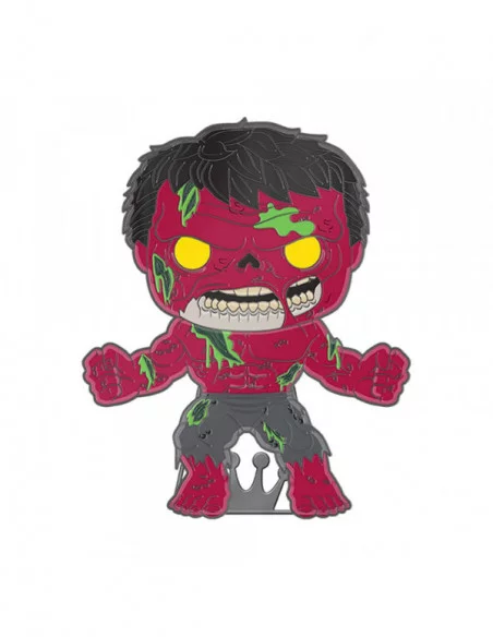 Marvel Zombie Loungefly POP! Pin Chapa esmaltada Hulk (Glow-in-the-Dark) 10 cm