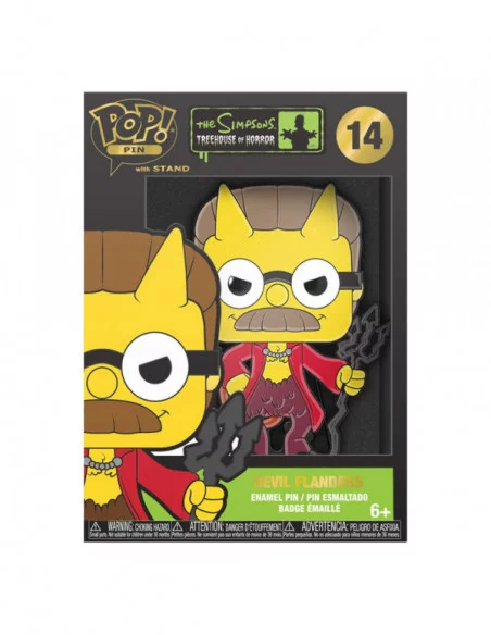 Los Simpson Horror Loungefly POP! Pin Chapa esmaltada Devil Flanders 10 cm