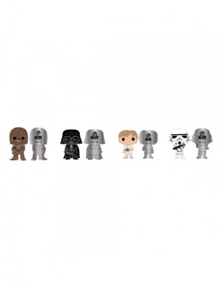 Star Wars POP! Pin Set de 4 Chapas esmaltadas 4 cm