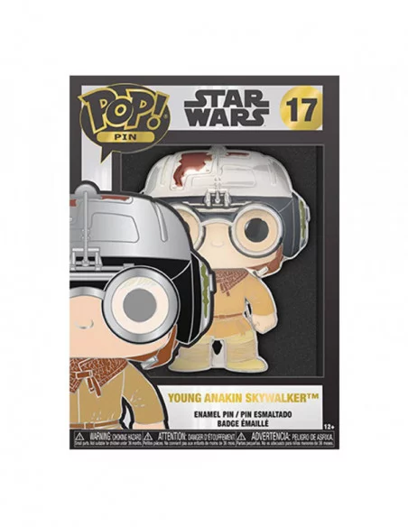 Star Wars POP! Pin Chapa esmaltada Young Anakin Skywalker 10 cm