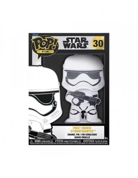 Star Wars POP! Pin Chapa esmaltada Stormtrooper 10 cm