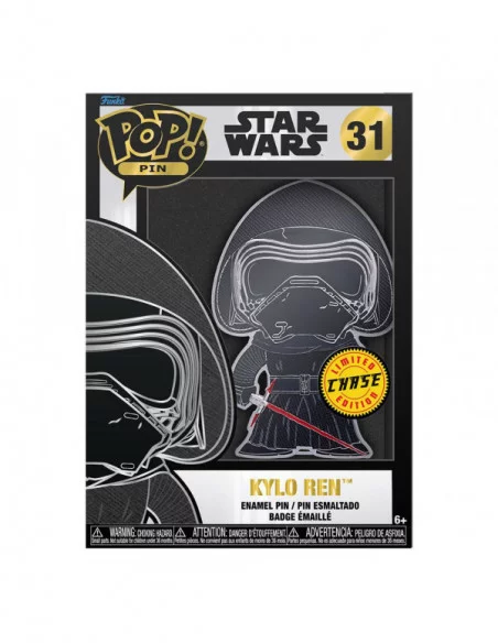 Star Wars POP! Pin Chapa esmaltada Kylo Ren 10 cm