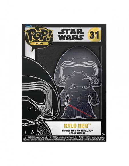 Star Wars POP! Pin Chapa esmaltada Kylo Ren 10 cm