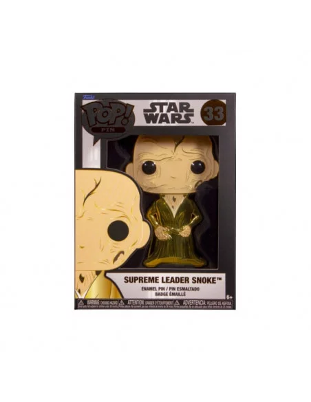 Star Wars POP! Pin Chapa esmaltada Supreme Leader Snoke 10 cm