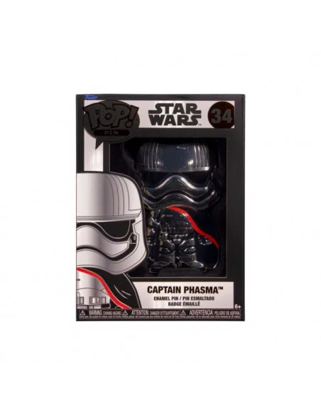 Star Wars POP! Pin Chapa esmaltada Captain Phasma 10 cm