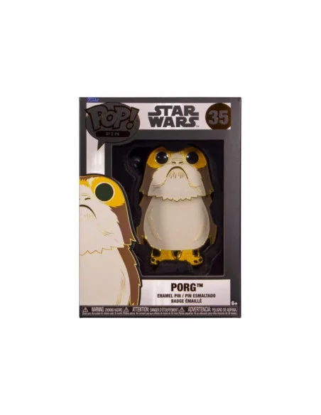 Star Wars POP! Pin Chapa esmaltada Porg 10 cm