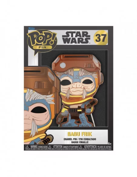 Star Wars POP! Pin Chapa esmaltada Babu Frik 10 cm