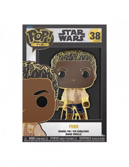 Star Wars POP! Pin Chapa esmaltada Finn 10 cm