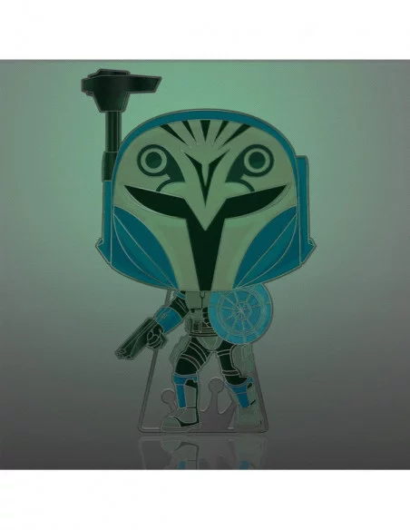 Star Wars Clone Wars Loungefly POP! Pin Chapa esmaltada Bo-Katan (Glow-in-the-Dark) 10 cm