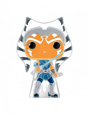 Star Wars Clone Wars Loungefly POP! Pin Chapa esmaltada Ahsoka (Glow-in-the-Dark) 10 cm