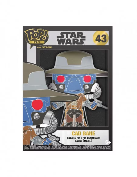 Star Wars Clone Wars Loungefly POP! Pin Chapa esmaltada Cad Bane 10 cm