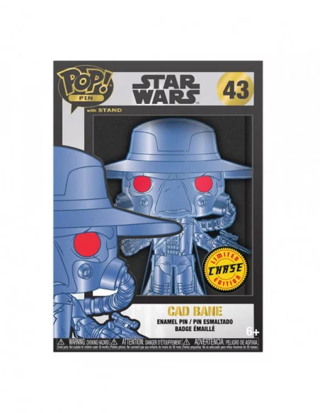 Star Wars Clone Wars Loungefly POP! Pin Chapa esmaltada Cad Bane 10 cm