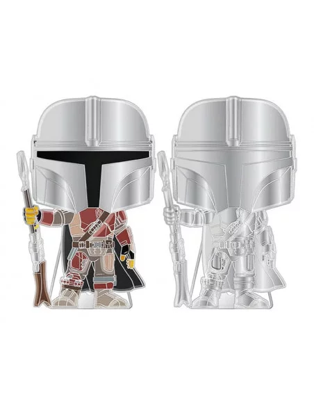 Star Wars Loungefly POP! Pin Chapa esmaltada Mando 10 cm