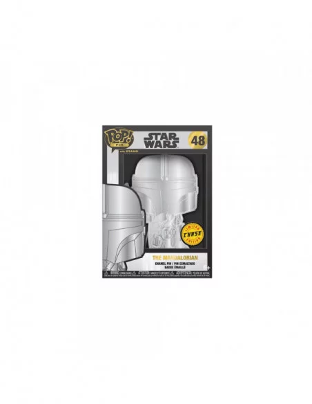 Star Wars Loungefly POP! Pin Chapa esmaltada Mando 10 cm