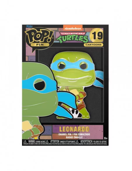 Tortugas Ninja POP! Pin Chapa esmaltada Leonardo 10 cm