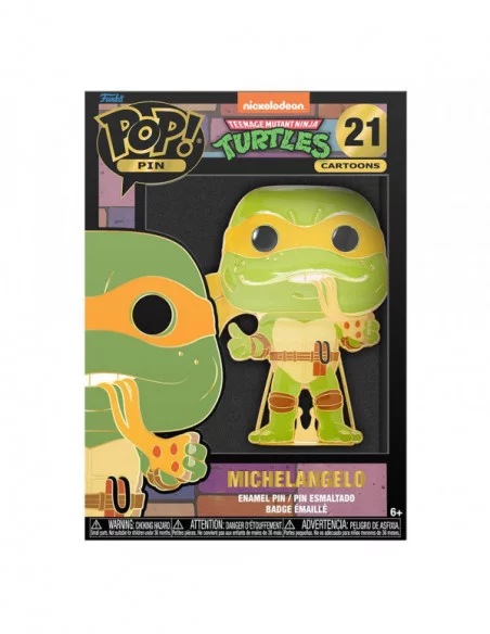 Tortugas Ninja POP! Pin Chapa esmaltada Michelangelo 10 cm