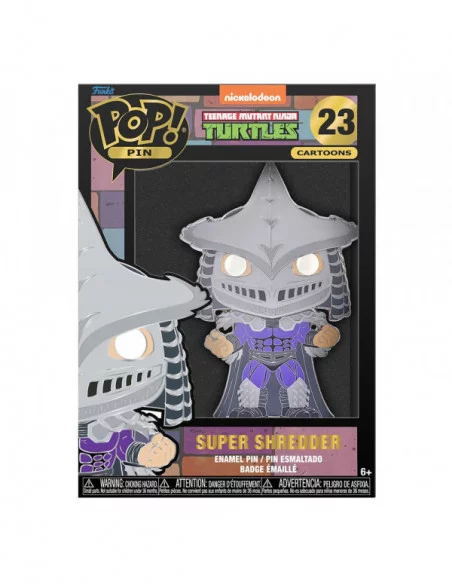 Tortugas Ninja POP! Pin Chapa esmaltada Super Shredder 10 cm