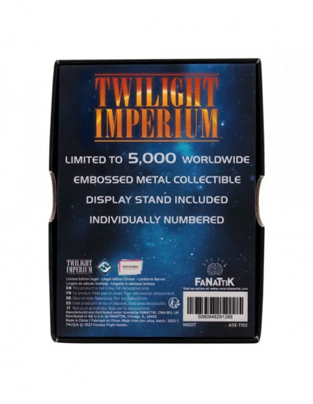 Twilight Imperium Lingote The Federation of Sol Limited Edition