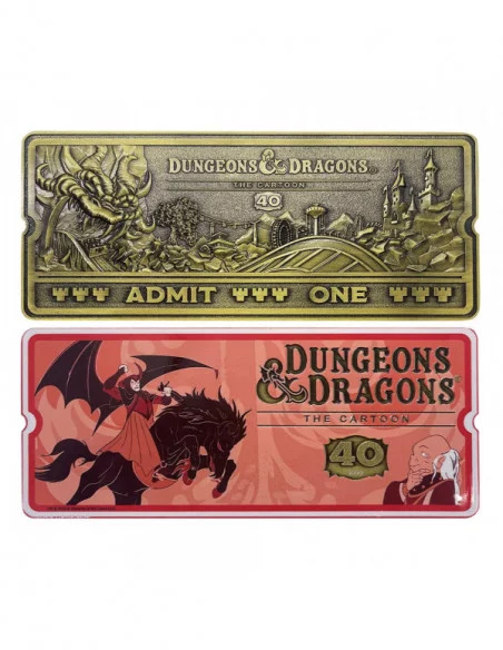 Dungeons & Dragons: The Cartoon Réplica 40th Anniversary Rollercoaster Ticket Limited Edition