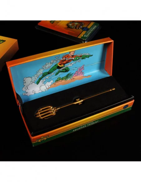 Aquaman Réplica Miniature Trident (bañado en oro)