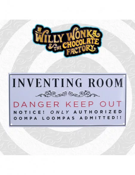 Willy Wonka & la fábrica de chocolate Placa de Chapa Inventing Room