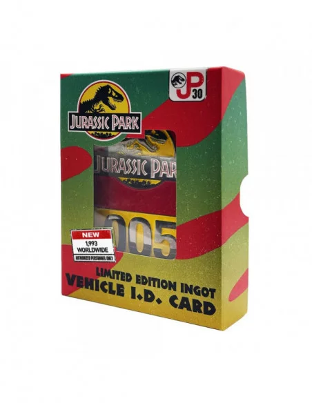 Jurassic Park Lingote 30th Anniversary Jeep Limited Edition