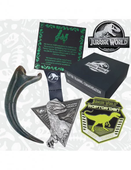 Jurassic World Pack de 3 Chapas Raptor Training Commendation Limited Edition