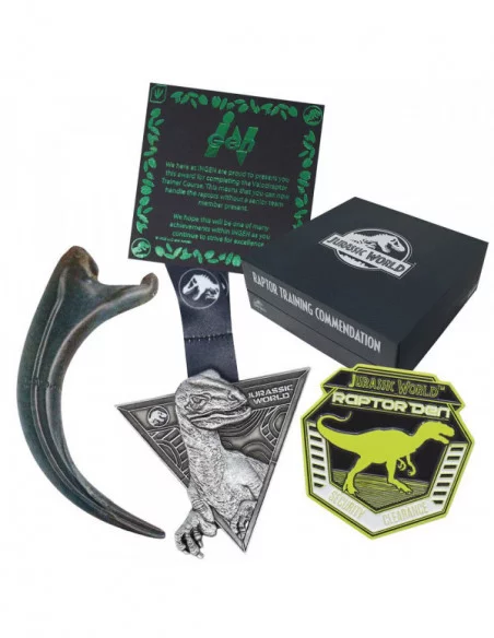 Jurassic World Pack de 3 Chapas Raptor Training Commendation Limited Edition