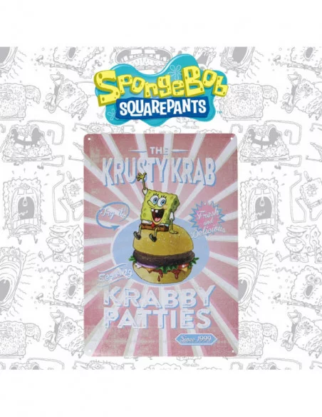 SpongeBob Placa de Chapa Krusty Krab