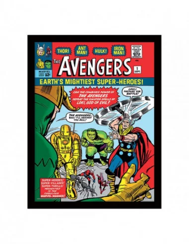 Marvel Póster Enmarcado Collector Print Avangers vs. Loki Comic