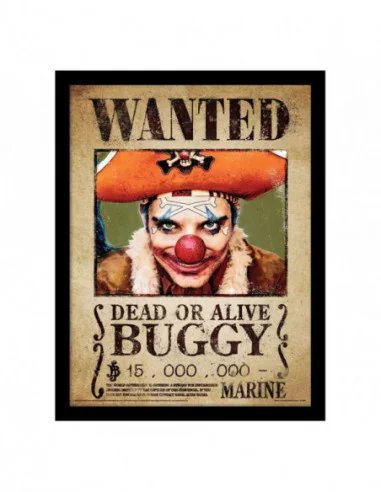 One Piece Póster Enmarcado Collector Print Buggy Wanted