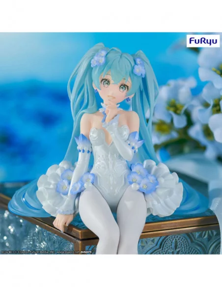 Hatsune Miku Estatua PVC Noodle Stopper Miku Flower Fairy Nemophila 15 cm