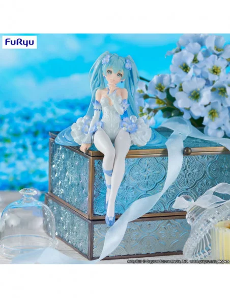 Hatsune Miku Estatua PVC Noodle Stopper Miku Flower Fairy Nemophila 15 cm